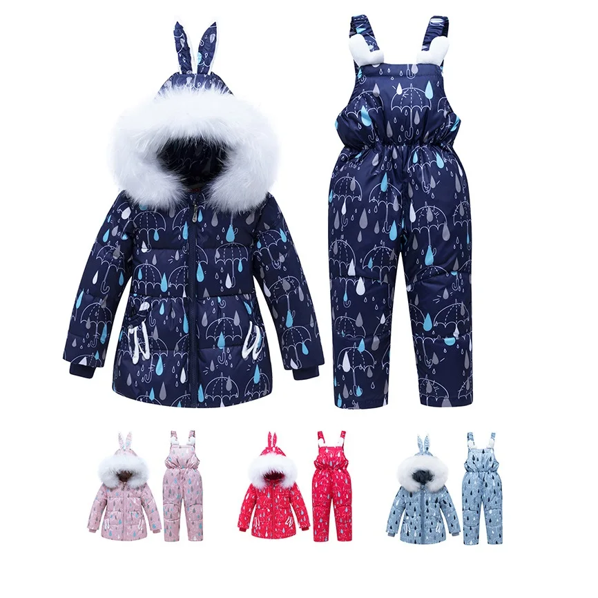  30 сапоги для русской зимы лыжный комплект девочек теплый комбинезон реальной