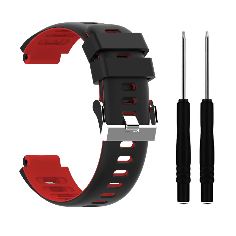 black with red Новое поступление для Garmin Forerunner 235 наручный ремешок для смарт-часов Garmin Forerunner 735XT/230/220/620/630/235Lite Смарт-часы - Цвет: black with red