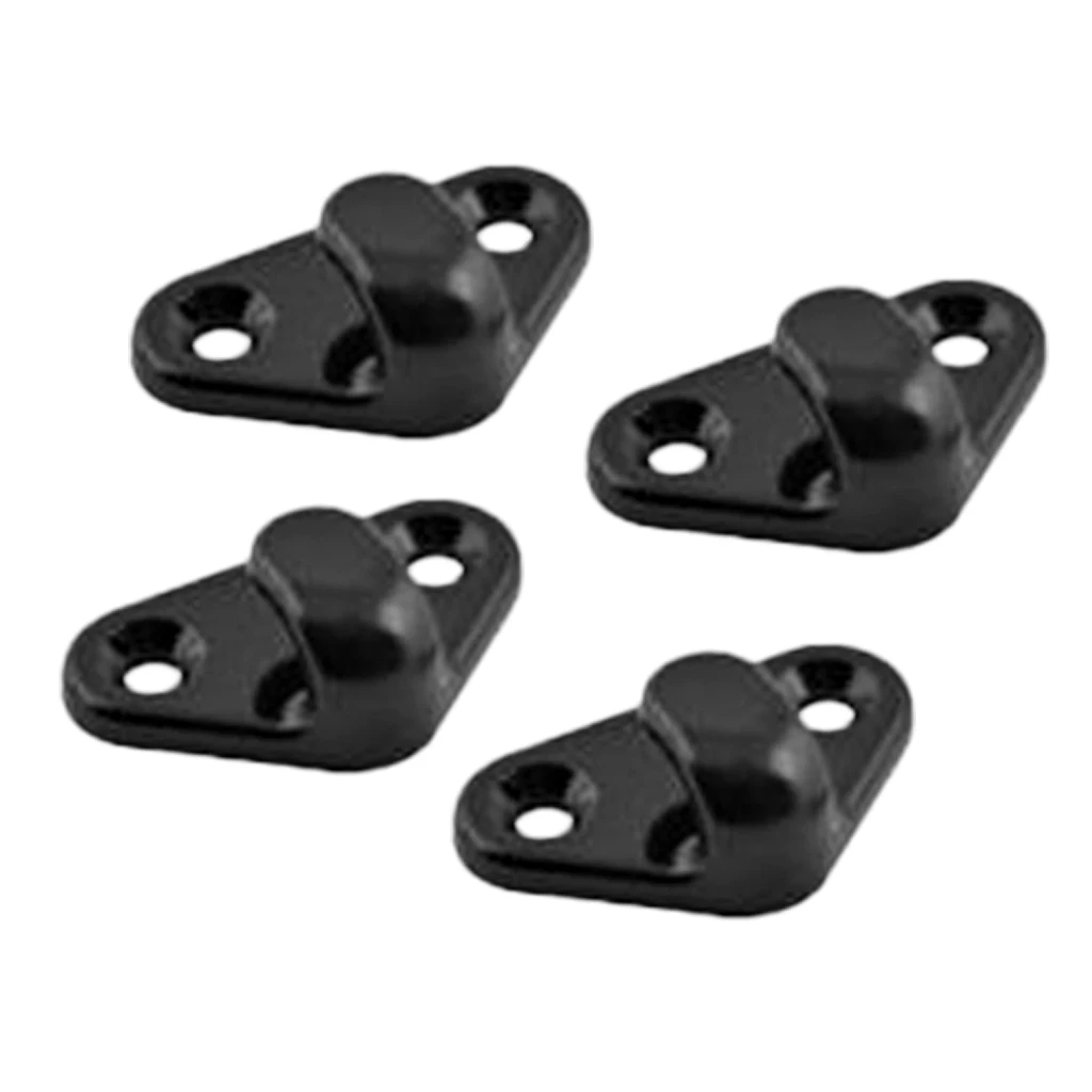 4 Pieces Lashing Hooks with Screws Hardware for Kayak Bungee Cord