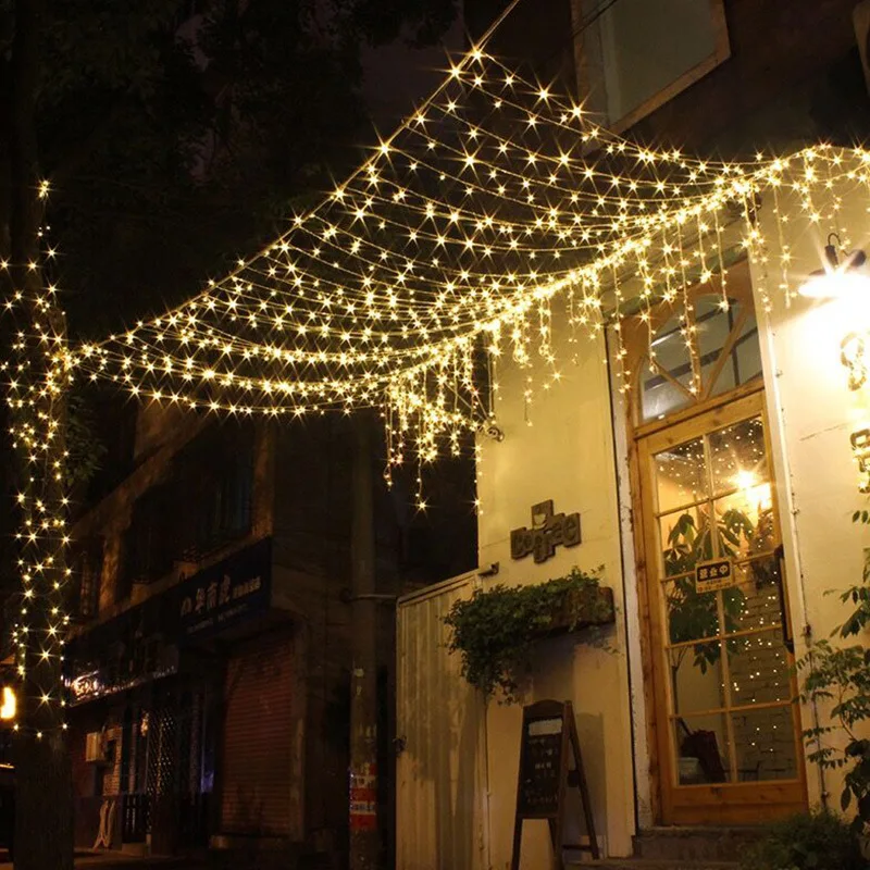 

100m 800bulbs Led Net Lights 220V Wedding Decoration Christmas Fairy String Light Outdoor Holiday Festival Multi Garden Lamp