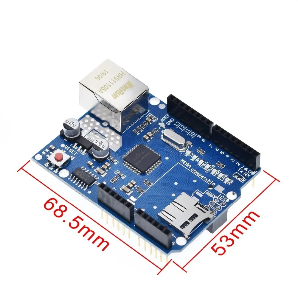 1 комплект ShengYang UNO Ethernet W5100 плата расширения сети SD карта щит для arduino с МЕГА 2560 R3 Mega2560 REV3