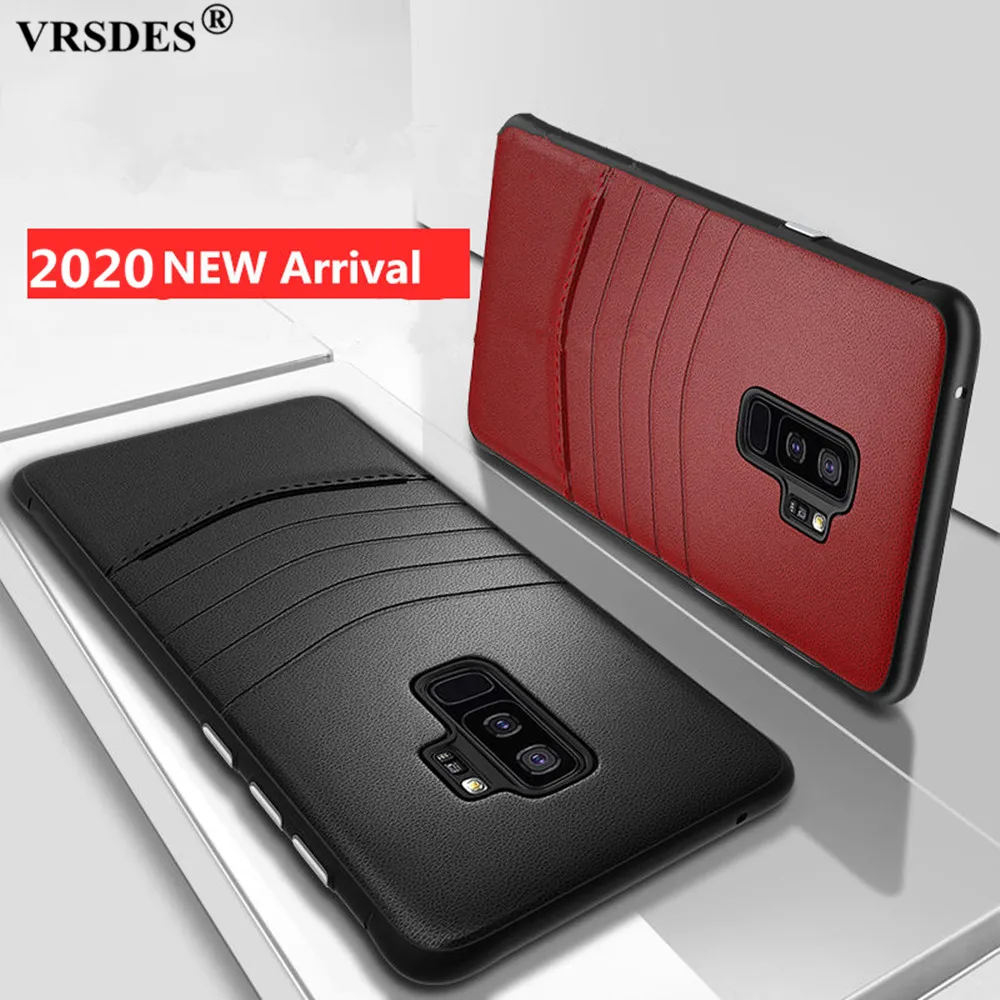 Роскошные Чехлы из искусственной кожи для телефонов Samsung Galaxy S9 S8 Plus Note 9 8 деловой