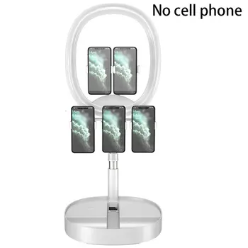 

Portable Selfie Ring Light Fill Lamp Overhead Bracket Broadcast Live Light Rechargeable Anchor Selfie Light with Power Supply