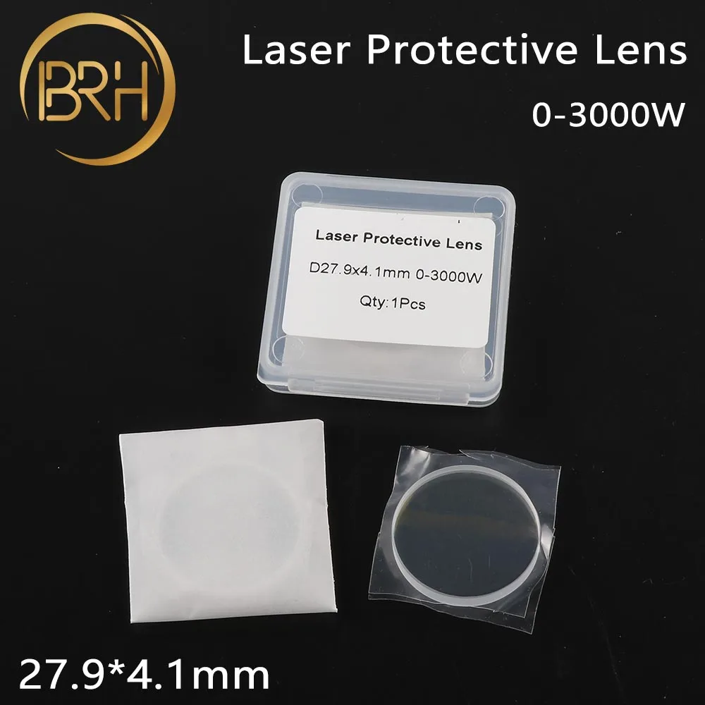 

BRH 10pcs/lot Raytools Fiber Laser Protective Lens/Glass 28*4/27.9*4.1mm 1064nm 0-3000W For Raytools Bodor Laser Parts