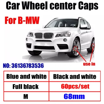 

60pcs 68mm 10pins Car Wheel Center Hub caps Rim Caps Logo Emblem For BMW E90 F10 F30 E63 F15 E64 E65 E86 E89 E85 E92 E91 E93 F02