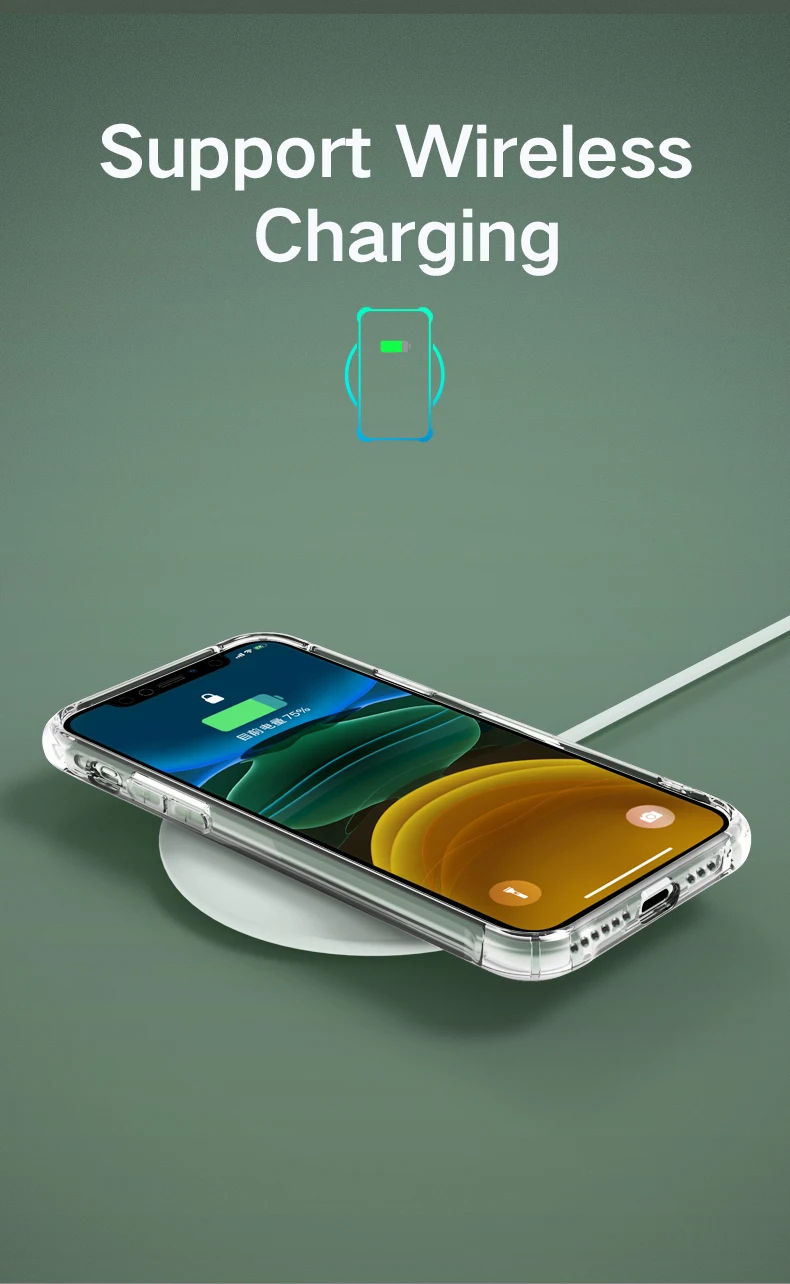 Чехол Sancore Airbag из ТПУ для IPhone 11 PRO XR XS MAX 6 6S 7 8 Plus, прозрачный противоударный мягкий чехол-бампер из ТПУ