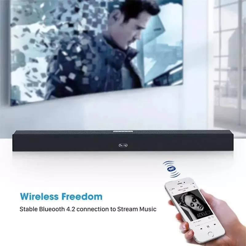 Высокое качество дистанционное управление домашний аудио и видео ТВ Стерео Bluetooth динамик подключенный сабвуфер системы стерео музыка объемный