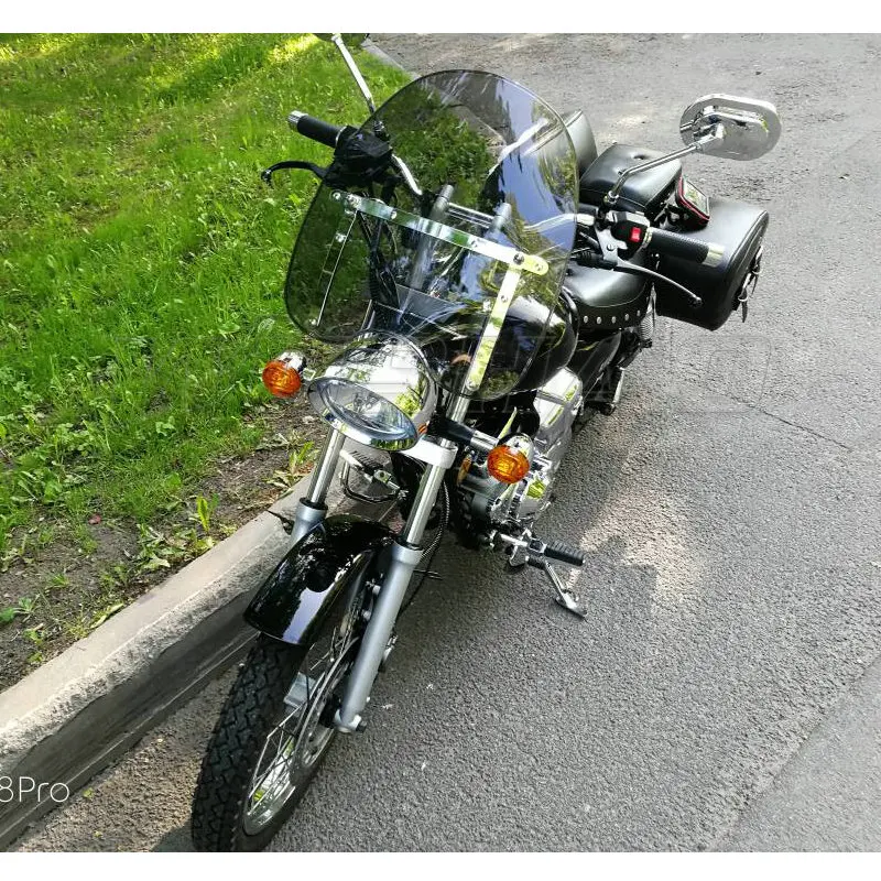 Ветровое стекло экран для 2005- Yamaha Stryker 1300 XVS1300 Roadliner Stratoliner 1900 XV1900 7/" 1" Руль Фиксированный экран