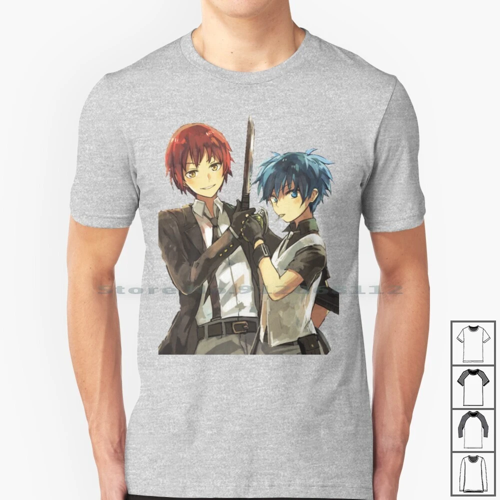 Assassination Classroom Karma Nagisa Vs Koro T Shirt 100 Cotton Assassination Classroom Karmagisa Nagisa Chibi Akabane T Shirts Aliexpress