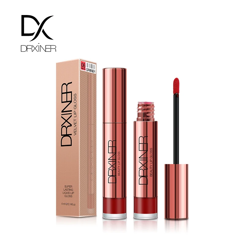 

Make Up Lips Matte Liquid Lipstick Waterproof Long Lasting Sexy Pigment Nude Glitter Style Lip Gloss Beauty Red Lip Tint