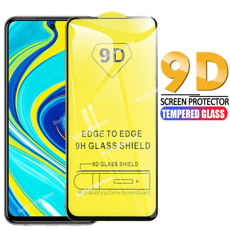 Закаленное стекло 9D для Xiaomi Redmi Note 9s Full Glue Защита экрана Remi Redme Note9 9Pro 9 Pro Max