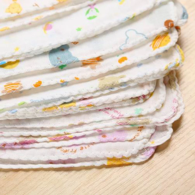 10 шт. детское полотенце для кормления плюшевый Детский носовой платок для кормления в горошек с рисунком медведя