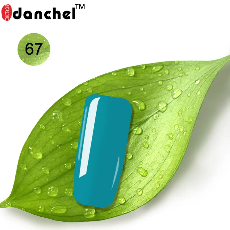 Danchel 43-79 Цвет 9 мл гель покрытые лаком ногти искусство гель uv Vernis светодиодная база для ногтей! полупостоянная светодиодный Soak Off Гель-лак для ногтей - Color: 67