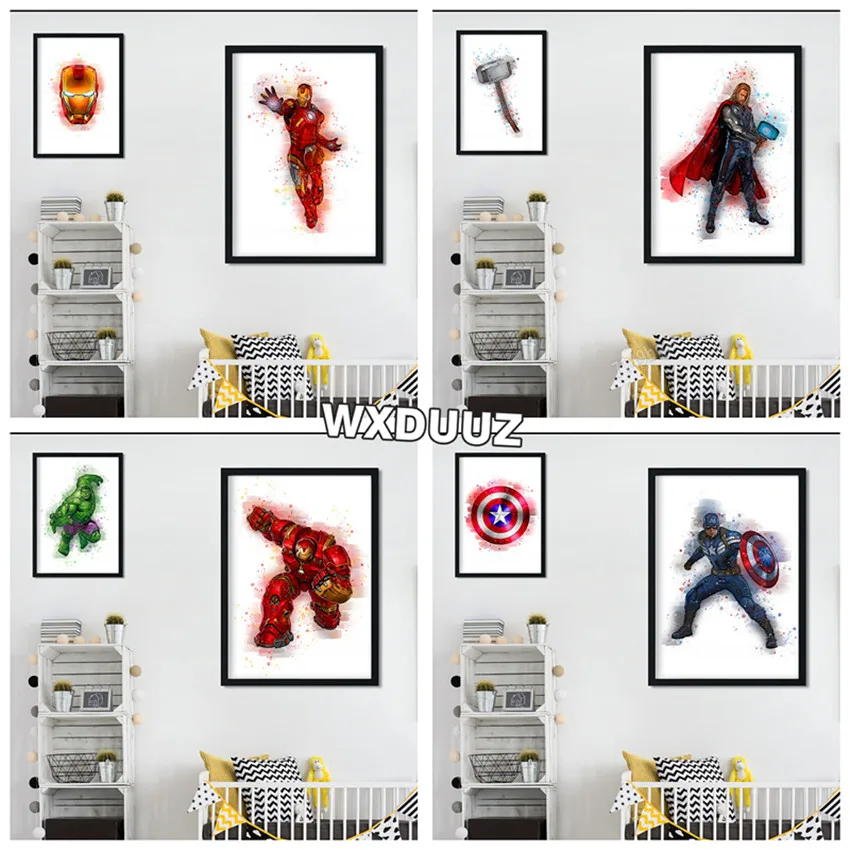 Куклы супергероев Marvel Железный человек Халк Капитан Америка домашний декор