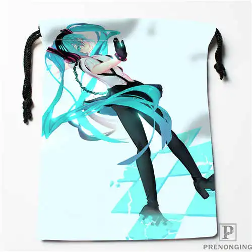 Пользовательские печати vocaloid-hatsuneDrawstring хозяйственные сумки дорожный мешочек для хранения плавать Пешие прогулки игрушка сумка унисекс мульти Size18-12-31-133