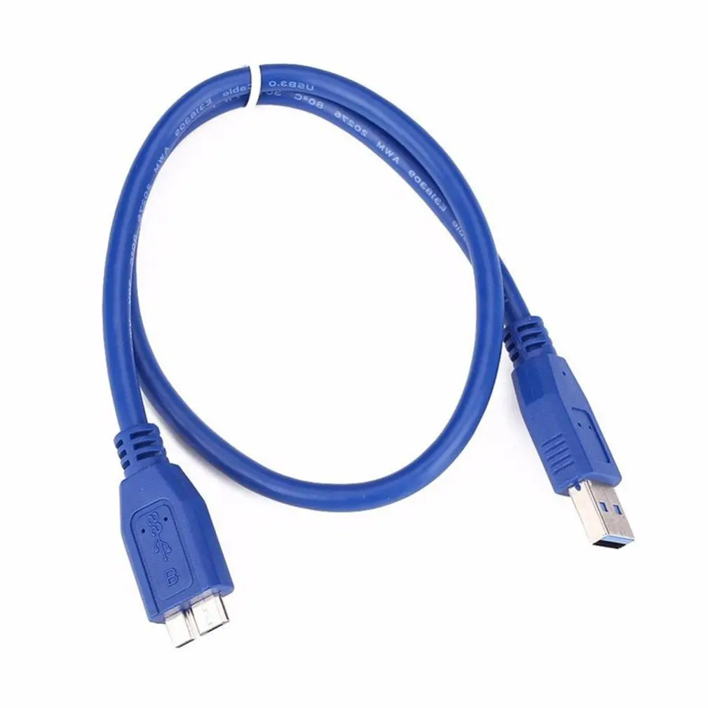 USB 3,0 A к Micro B Кабель для WD для samsung внешний жесткий диск Многофункциональный синий B кабель