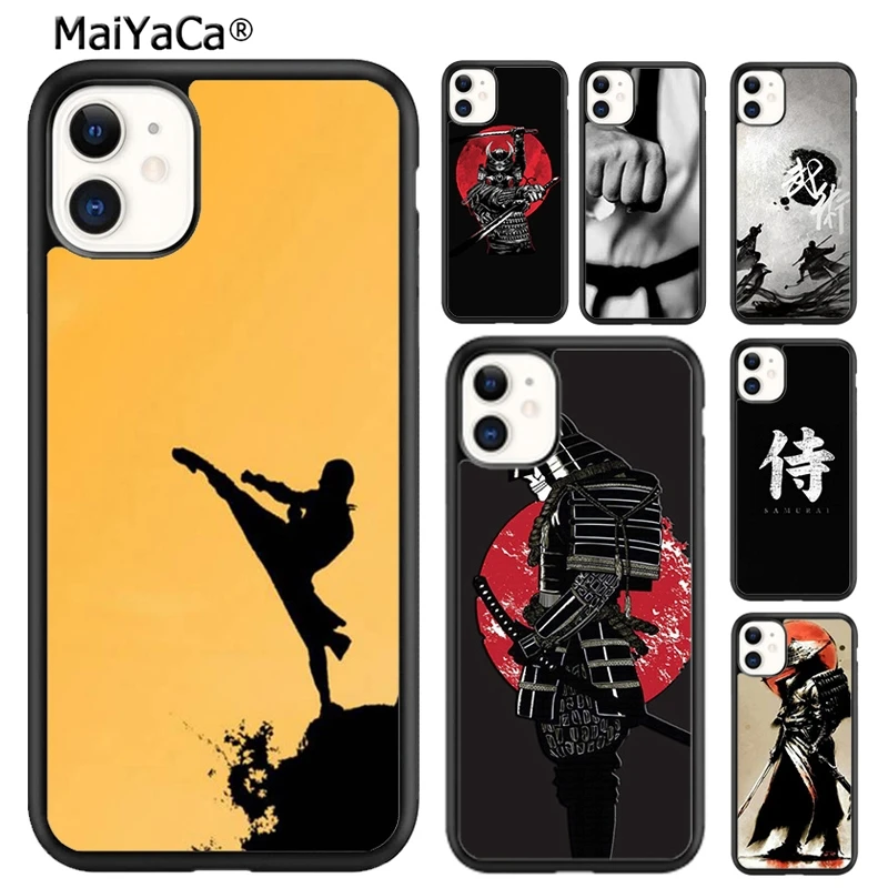 MaiYaCa самурайский японский боевой арт KANJI чехол для телефона iPhone 5 SE 6 6s 7 8 plus X XR XS 11 12