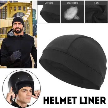 

Vehemo 1 PC Motorcycle Head Cover Quick Dry Helmet Liner Moisture Wicking Helmet Inner Wear for Run Breathable Outdoor