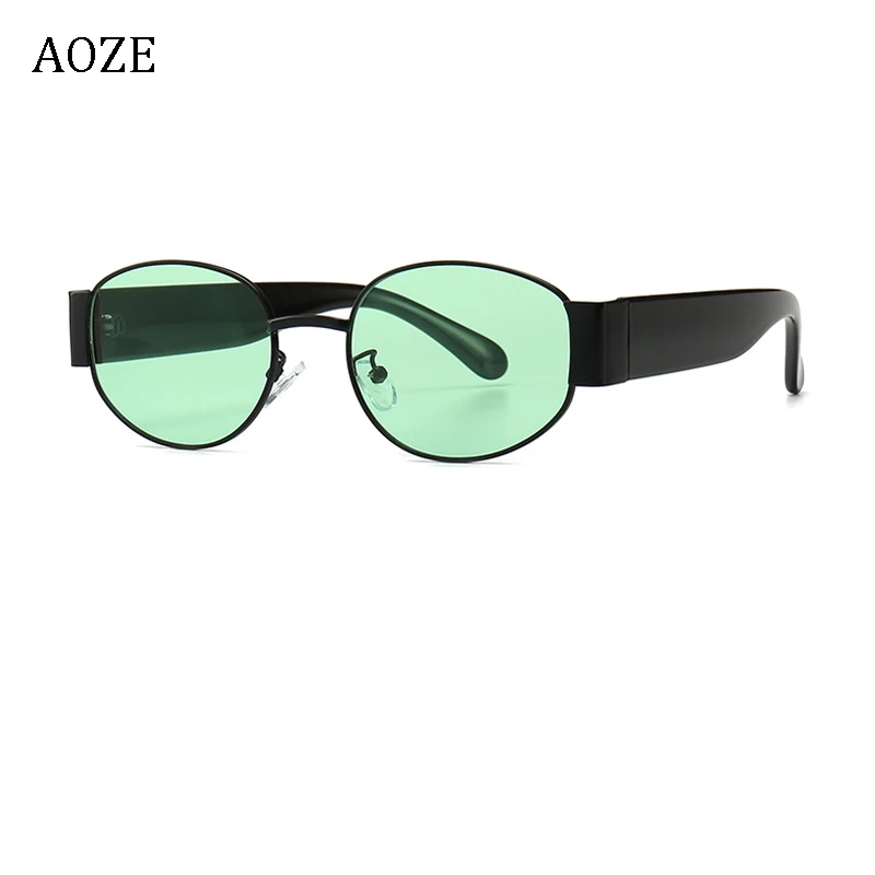 AOZE2020 Модные, стильные, панк, стимпанк, унисекс, круглые солнцезащитные очки, мужские, крутые линзы, оттенки океана, дизайн, брендовые солнцезащитные очки, солнцезащитные очки, uv400