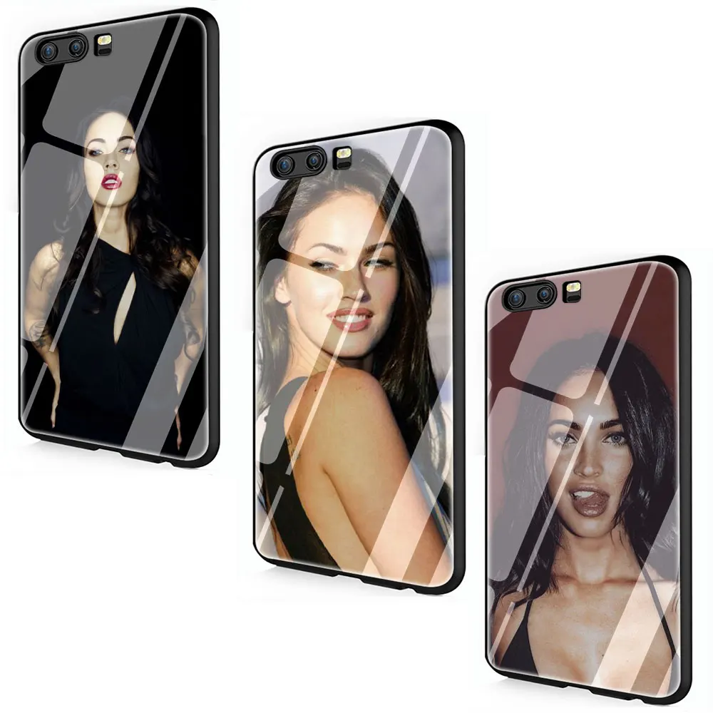 Megan Fox чехол из закаленного стекла для телефона Huawei P10 P20 P30 Y6 Y9 Honor 8X 7A pro 9 10 Lite Mate 20