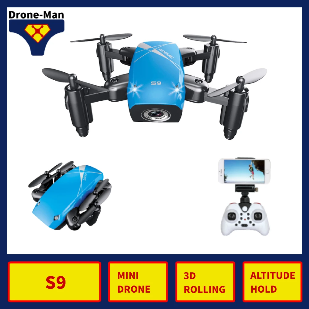

S9 S9W S9HW Mini Professional Camera Pocket Drone WIFI HD FPV RC Dron Aircraft Quadcopter Helicopter Selfie Foldable Toys Kid