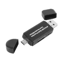 2 в 1 USB OTG кардридер флэш-накопитель высокоскоростной USB2.0 универсальная карта TF карта памяти для Android PC Максимальная передача маленькая
