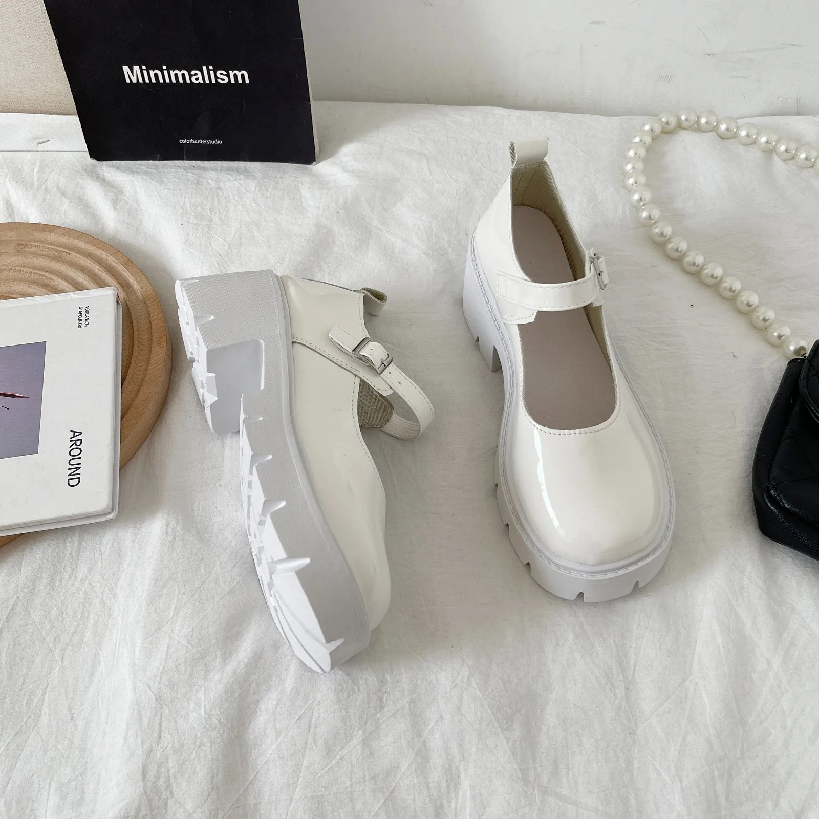 Lolita Shoes Women Japanese Style Vintage Soft Sister Girls High Heels Waterproof Platform College Student Cosplay Costume Shoes