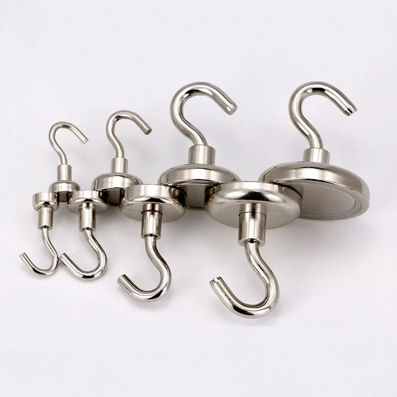5pcs Fridge Sticker Hooks Neodymium Vertical Pullforce 25.5KG