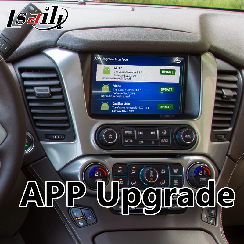 Lsailt автомобильный Android интерфейс для Chevrolet Suburban- год поддержка добавить беспроводной carplay для mylink системы
