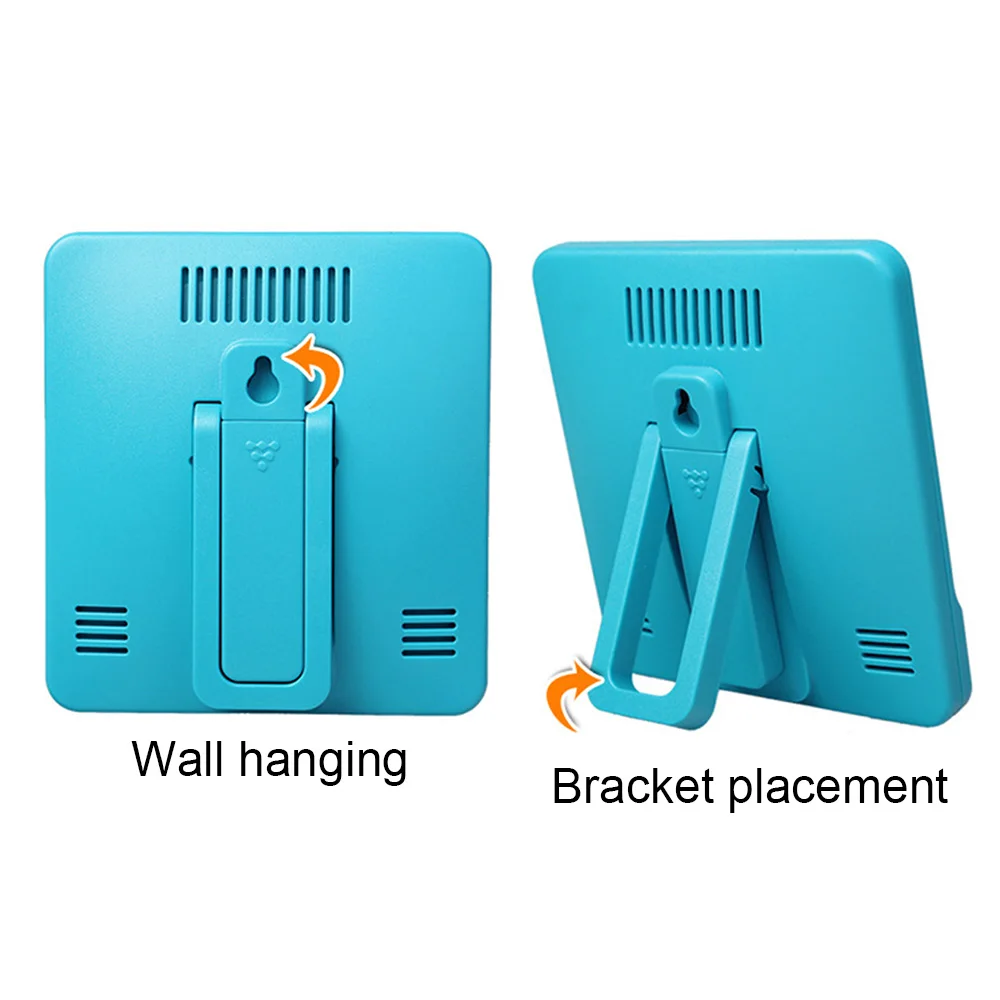 Urijk цифровой Температура Влажность Wuth Дата Время дисплей ЖК-дисплей Электронный Крытый термометр гидрометр метр с подставкой