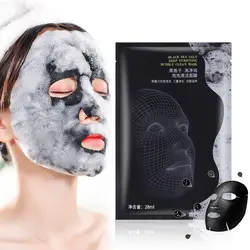 1 шт. натуральный кислородный пузырьковый уголь, черный лист, маска для управления маслом, отбеливающая маска для лица, продукты для ухода