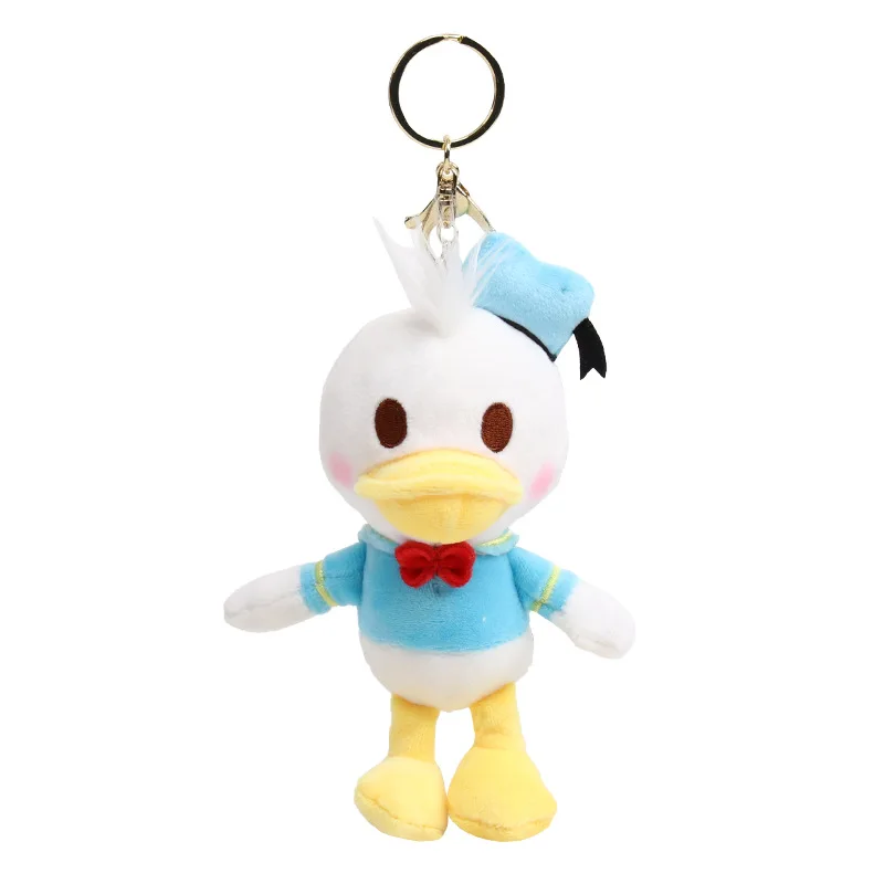 donald duck raincoat stuffed plush doll key chain ornament keyring bag pendant 