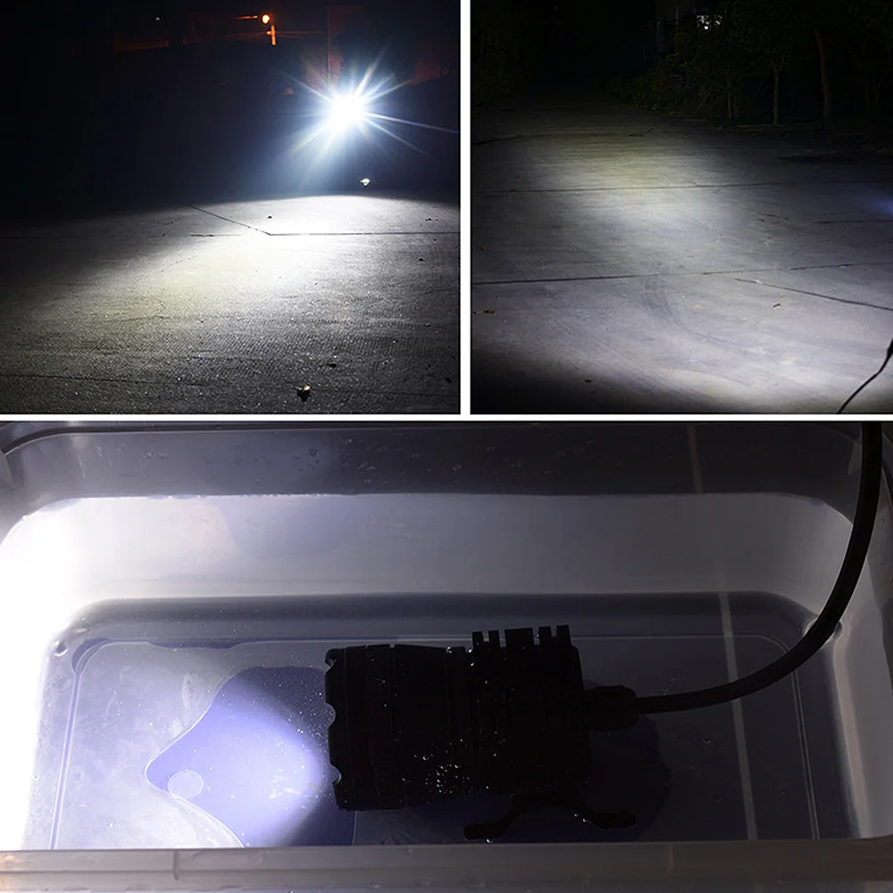 2 шт. универсальная 6LED фара для мотоцикла, водонепроницаемая противотуманная фара для Suzuki/Honda