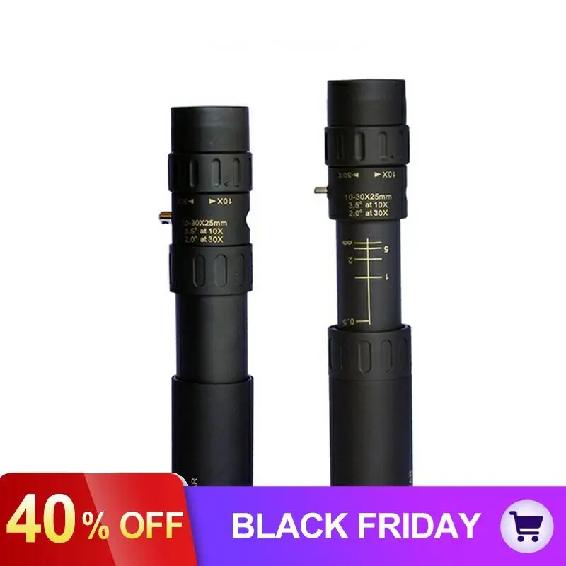 Nikula 10- 30 x25 High Power Pocket-Size Monocular Telescopes- Small Bugler