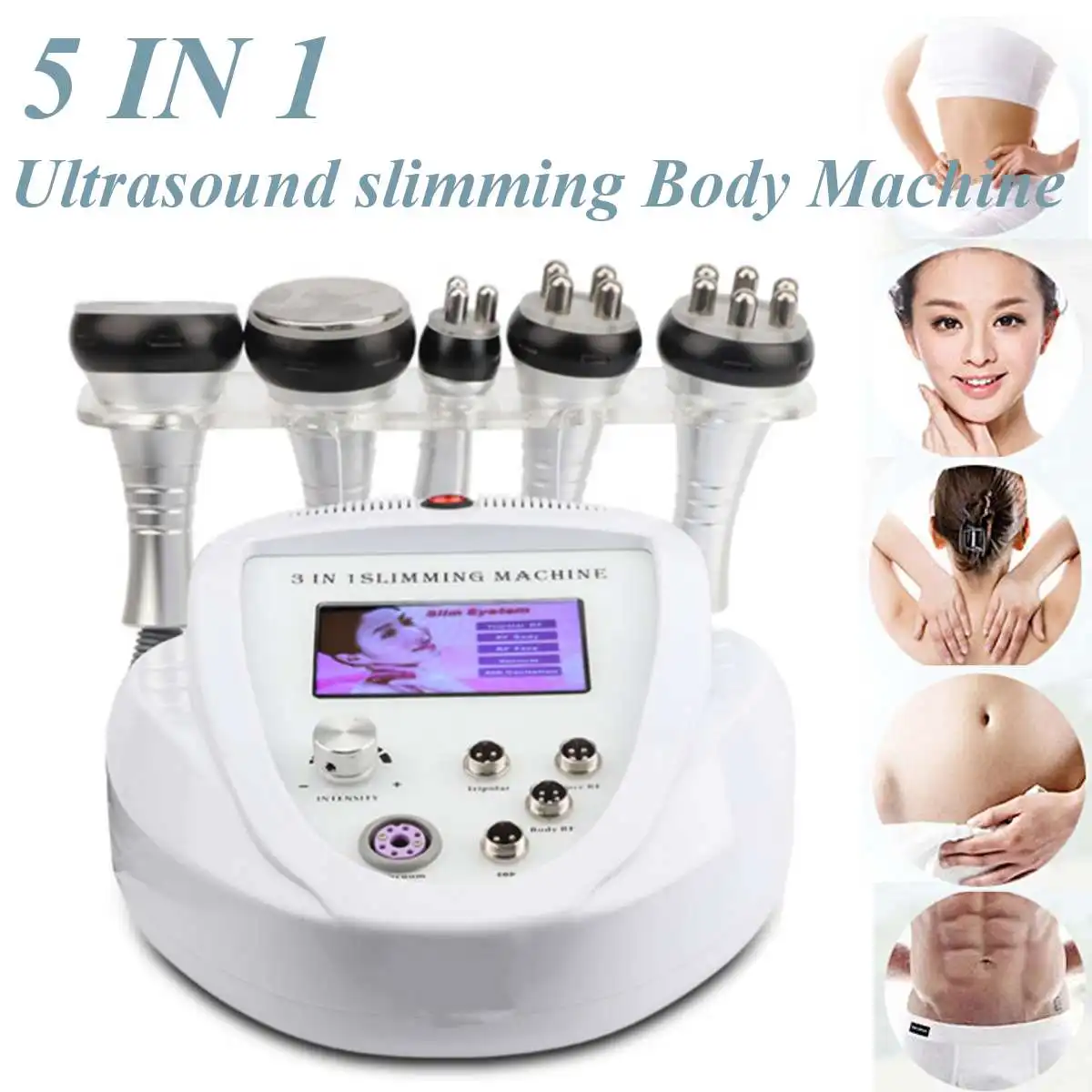 Hottest Adjustable Skin Rejuvenation RF Ultrasonic Cavitation Slimming Body Machine for Beauty Salon Lifting Firming Liposuction