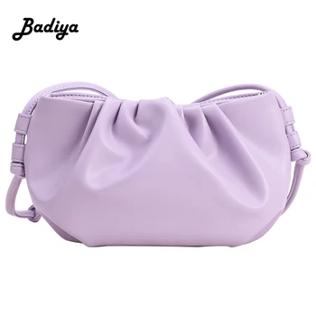 

Fashion Cloud-wrapped Soft PU Leather Small Shoulder Bag Slant Dumpling Bag Handbag Day Clutches Bags Messenger Crossbody Bag