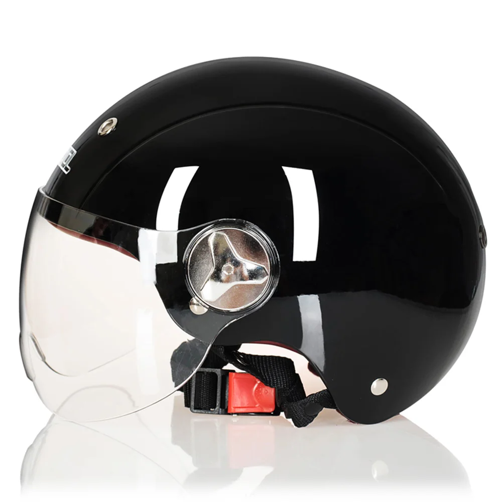 LVCOOL мотоциклетный шлем мото унисекс Ветрозащитный светильник шлем УФ Защита 3/4 открытый шлем мото крест Casco moto