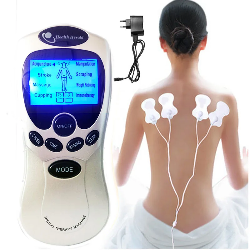 foot massager foot treatment machine low frequency pulse leg pain acupoint physiotherapy meridian electric acupuncture 4 Electrode Health Care Tens Acupuncture Electric Therapy Massage Machine pad Pulse Body Slimmming Apparatus Massager