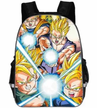 Picture color Школьный рюкзак для мальчиков и девочек Saiyan Goku, сумка для книг, подарок, аниме Dragon Ball Z/рюкзак Super Mario, детские школьные рюкзаки для подростков - Цвет: Picture color