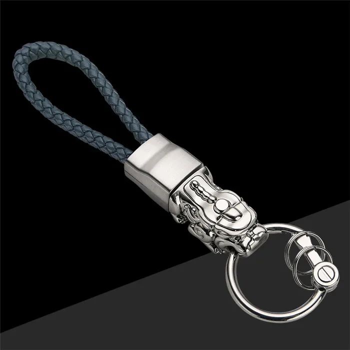 Blue without box Брелок для ключей Автомобильный ключ держатель для Abarth Audi Nissan Peugeot Skoda автомобиль Volkswagen Kia smart Lexus брелок высокого класса аксессуары - Название цвета: Blue without box