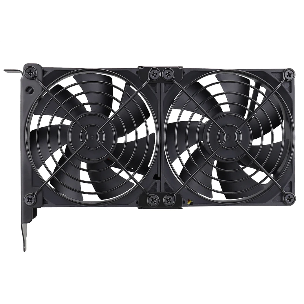 Gdstime Universal Vga Cooler 80 mm 90 mm Ultra Silencioso Desktop Computador Chassis Pci Placa Gráfica Duplo Ventilador & Triplo Ventilador Radiador - Imagem 5