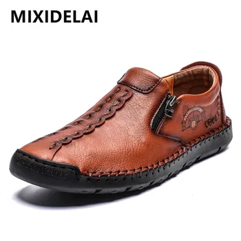 

Men's Leather Casual Shoes Moccasins Men Loafers Luxury Brand Fashion Sneakers Men's shoes Breathable Driving Shoes Size 38-48