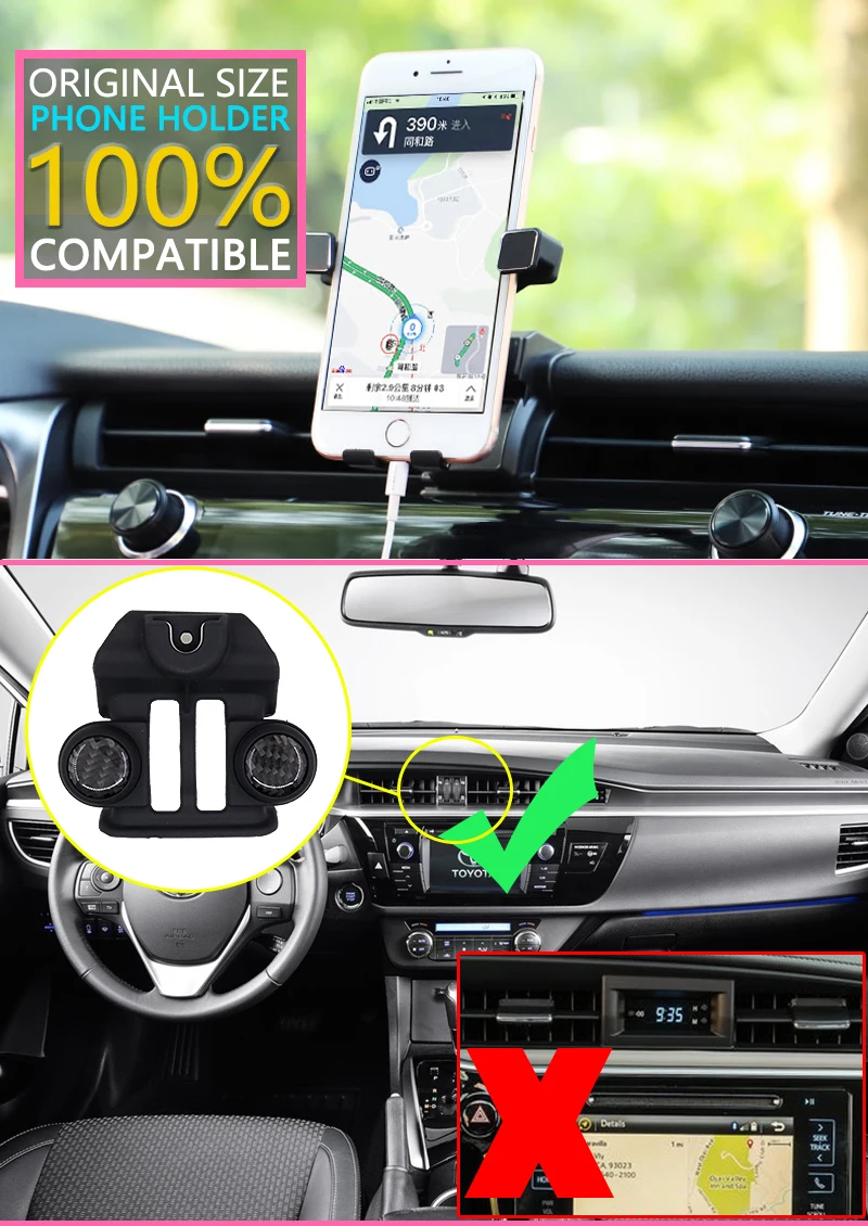 Автомобильный держатель мобильного телефона для Toyota Corolla E160 E170 160 170~ gps Поддержка телефона voiture кронштейн автомобильные аксессуары