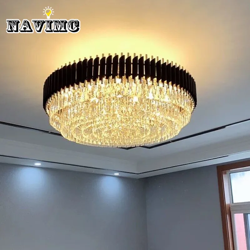 Роскошные украшения для волос кристалл Lichtpunt Ronde современный светодиодный slaapkamer Kroonluchters