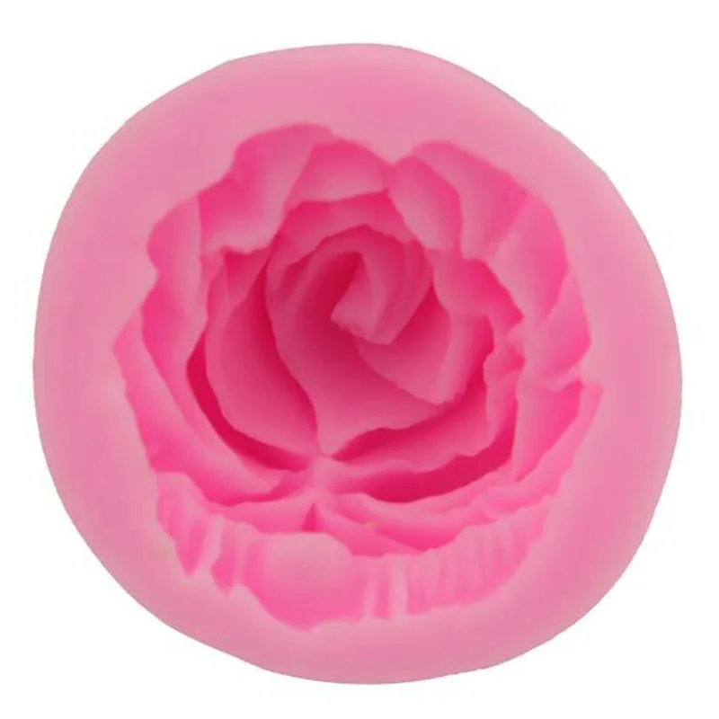 3D кружевная форма цветение формочки для торта в виде Розы Форма для шоколада Diy Sugarcraft формы для мыла форма для торта, капкейков Кондитерская выпечка инструмент