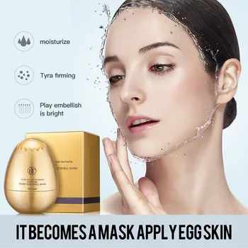 

Yeast egg shell Veil Sleeping Mask Deep Cleaning Face Mask cosmetic hydrating Moisturizing Pulling Tightenin Face Skin Care#1223