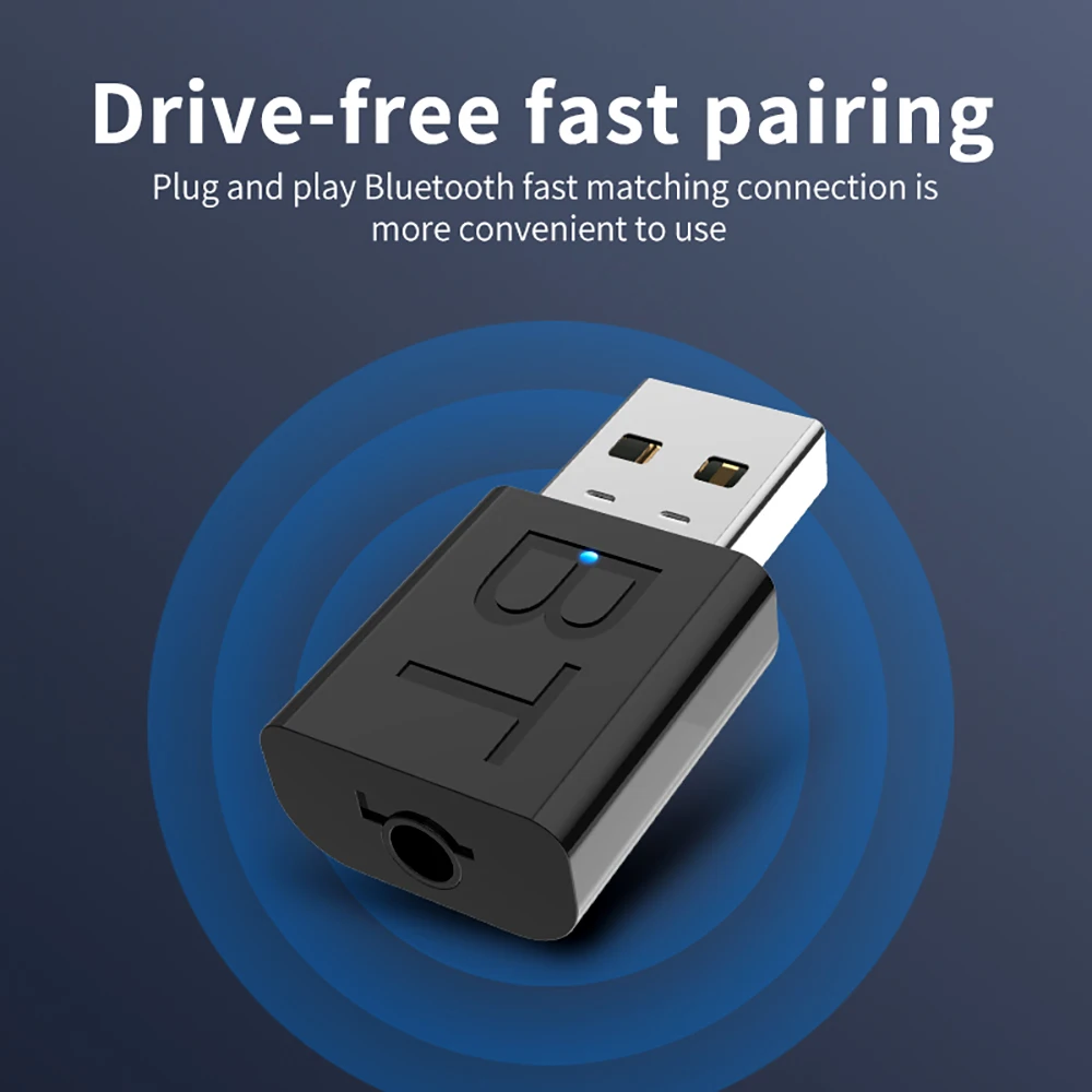 USB Bluetooth 5,0 передатчик приемник ключ 3,5 мм AUX для ТВ ПК наушники для дома стерео автомобиля HIFI аудио Bluetooth передатчик