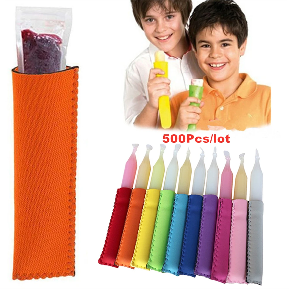 500 шт./лот неопреновые рукава для мороженого персонализированные держатели детей