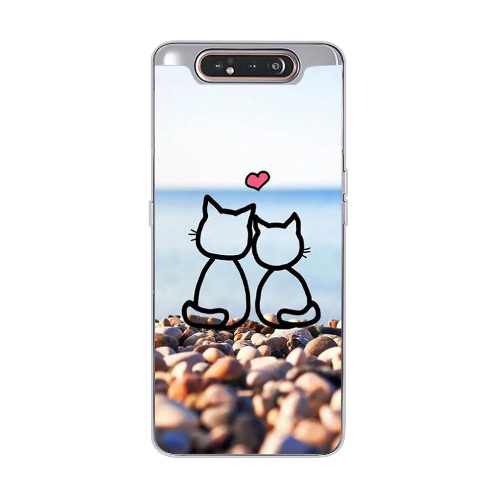 Чехол для телефона ciciber, чехол для samsung Galaxy A50 A70 A80 A60 A40 A30 A20 A10 A20e, мягкий силиконовый чехол из ТПУ с изображением кота из мультфильма