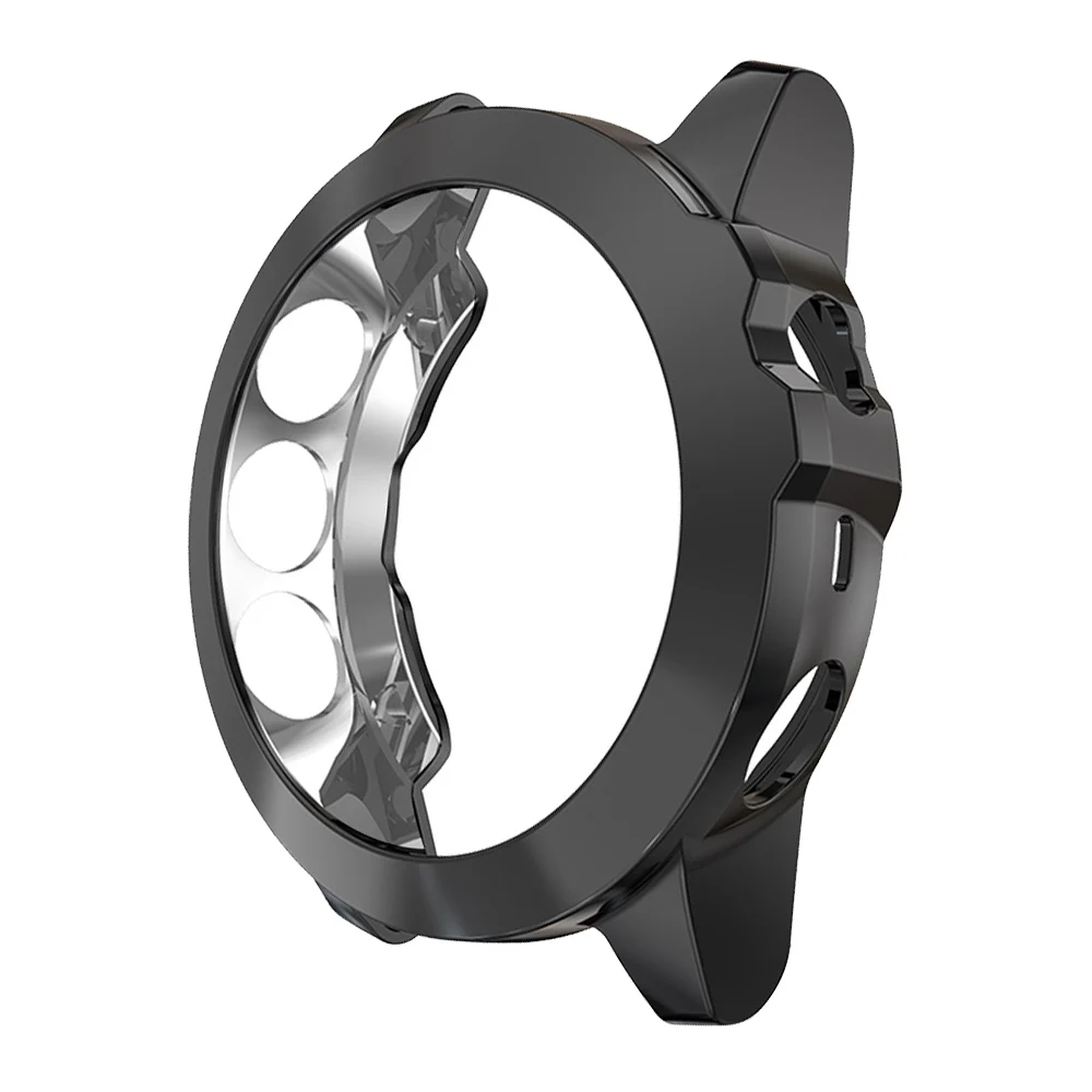 Black Покрытие цвет мягкий, из ТПУ, защитный чехол для Garmin Fenix 5X чехол для часов легкий бампер для Fenix 5 X тонкий корпус аксессуары - Цвет: Black